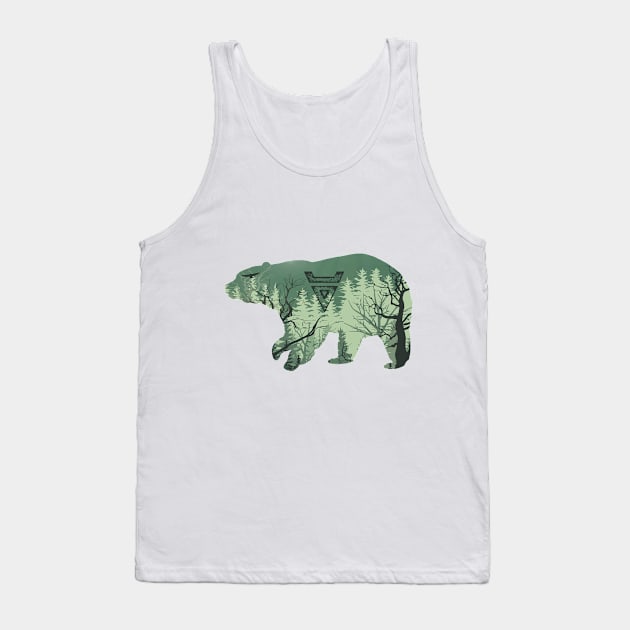 Forest Bear of Veles Tank Top by TOTEM clothing